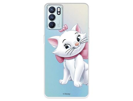 Carcasa para OPPO Reno6 Oficial De Disney Marie Silueta Los Aristogatos OPPO Transparente