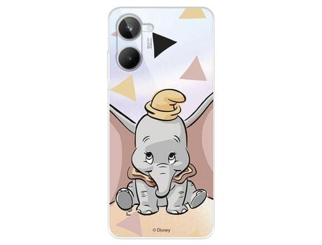 Carcasa para REALME 10 Oficial De Disney Dumbo Silueta Transparente Dumbo REALME Transparente