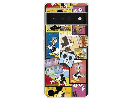 Carcasa para GOOGLE Pixel 7 Pro Oficial De Disney Mickey Comic Clásicos Disney GOOGLE Transparente