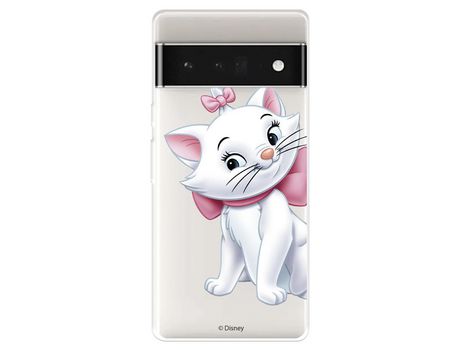 Carcasa para GOOGLE Pixel 7 Pro Oficial De Disney Marie Silueta Los Aristogatos GOOGLE Transparente