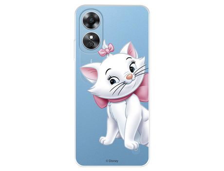 Carcasa para OPPO A17 Oficial De Disney Marie Silueta Los Aristogatos OPPO Transparente