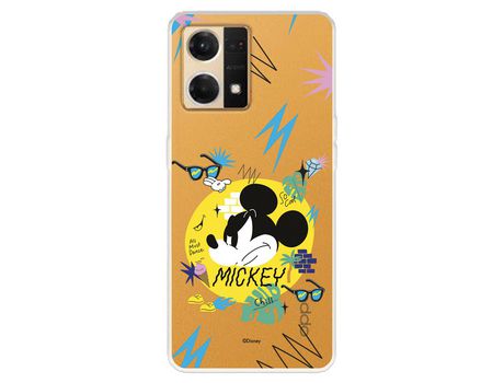 Carcasa para OPPO Reno 7 4G Oficial De Disney Mickey Mickey Urban Clásicos Disney OPPO Transparente