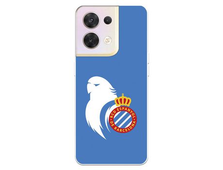 Carcasa para OPPO Reno 8 Del Rcd Espanyol Escudo Perico Licencia Oficial Rcd Espanyol OPPO Transparente