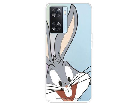 Carcasa para OPPO A57S Oficial De Warner Bros Bugs Bunny Silueta Transparente Looney Tunes OPPO Transparente