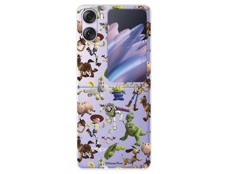 Carcasa para OPPO Find N2 Flip Oficial De Disney Muñecos Toy Story Siluetas Toy Story OPPO Transparente