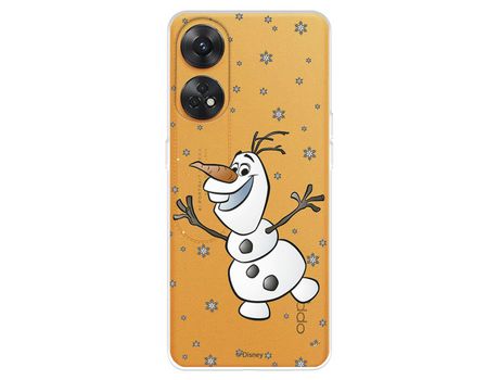 Carcasa para OPPO Reno 8T Oficial De Disney Olaf Transparente Frozen OPPO Transparente