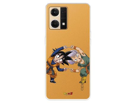 Carcasa para OPPO Reno 7 4G Oficial De Dragon Ball Goten Y Trunks Fusión Dragon Ball OPPO Transparente