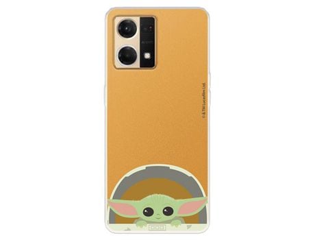 Carcasa para OPPO Reno 7 4G Oficial De Star Wars Baby Yoda Sonrisas The Mandalorian OPPO Transparente