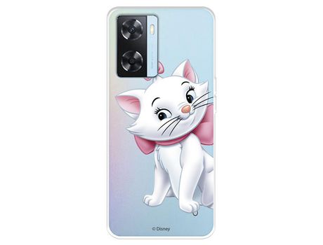 Carcasa para OPPO A57S Oficial De Disney Marie Silueta Los Aristogatos OPPO Transparente