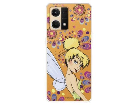 Carcasa para OPPO Reno 7 4G Oficial De Disney Campanilla Flores Peter Pan OPPO Transparente