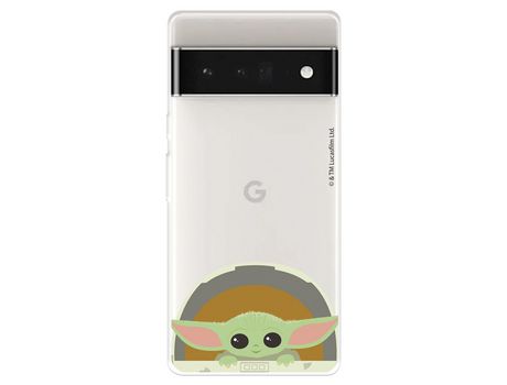 Carcasa para GOOGLE Pixel 7 Pro Oficial De Star Wars Baby Yoda Sonrisas The Mandalorian GOOGLE Transparente