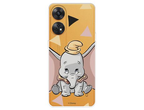 Carcasa para OPPO Reno 8T Oficial De Disney Dumbo Silueta Transparente Dumbo OPPO Transparente