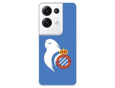 Carcasa para OPPO Reno 8 Pro Del Rcd Espanyol Escudo Perico Licencia Oficial Rcd Espanyol OPPO Transparente