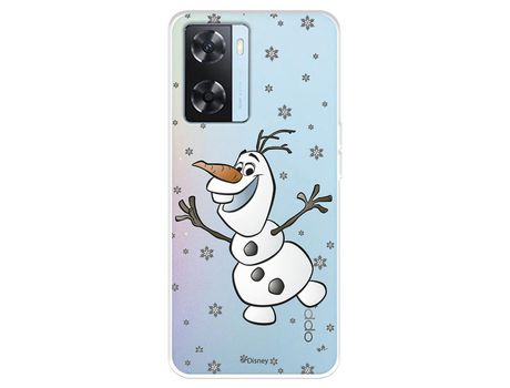 Carcasa para OPPO A57S Oficial De Disney Olaf Transparente Frozen OPPO Transparente