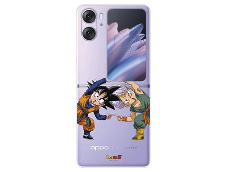 Carcasa para OPPO Find N2 Flip Oficial De Dragon Ball Goten Y Trunks Fusión Dragon Ball OPPO Transparente