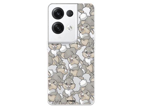 Carcasa para OPPO Reno 8 Pro Oficial De Disney Tambor Patrones Bambi OPPO Transparente