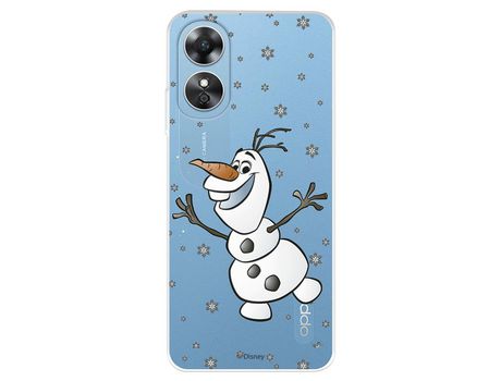 Carcasa para OPPO A17 Oficial De Disney Olaf Transparente Frozen OPPO Transparente