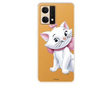 Carcasa para OPPO Reno 7 4G Oficial De Disney Marie Silueta Los Aristogatos OPPO Transparente