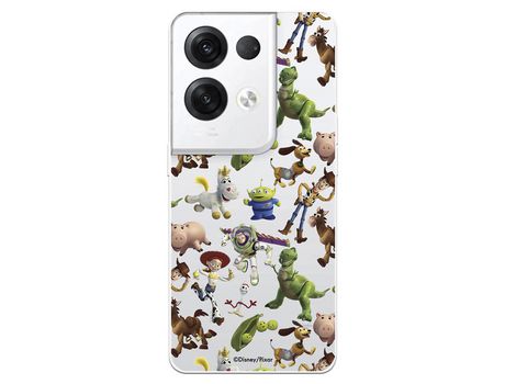 Carcasa para OPPO Reno 8 Pro Oficial De Disney Muñecos Toy Story Siluetas Toy Story OPPO Transparente