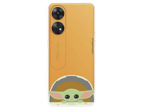 Carcasa para OPPO Reno 8T Oficial De Star Wars Baby Yoda Sonrisas The Mandalorian OPPO Transparente