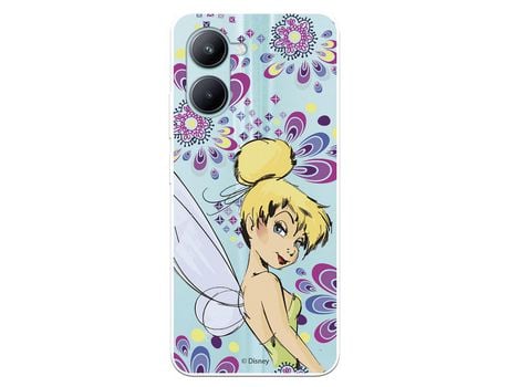 Carcasa para REALME C33 Oficial De Disney Campanilla Flores Peter Pan REALME Transparente