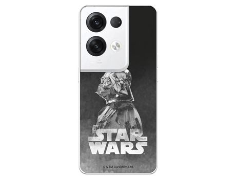 Carcasa para OPPO Reno 8 Pro Oficial De Star Wars Darth Vader Fondo Negro Star Wars OPPO Transparente