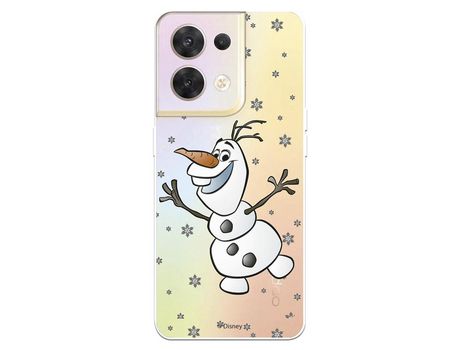 Carcasa para OPPO Reno 8 Oficial De Disney Olaf Transparente Frozen OPPO Transparente