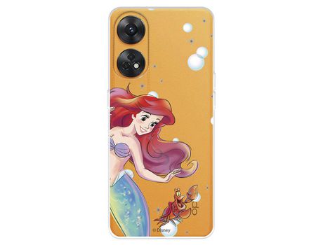 Carcasa para OPPO Reno 8T Oficial De Disney Ariel Y Sebastián Burbujas La Sirenita OPPO Transparente