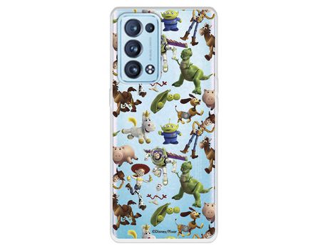 Carcasa para OPPO Reno6 Pro Oficial De Disney Muñecos Toy Story Siluetas Toy Story OPPO Transparente