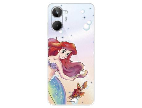 Carcasa para REALME 10 Oficial De Disney Ariel Y Sebastián Burbujas La Sirenita REALME Transparente