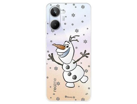 Carcasa para REALME 10 Oficial De Disney Olaf Transparente Frozen REALME Transparente