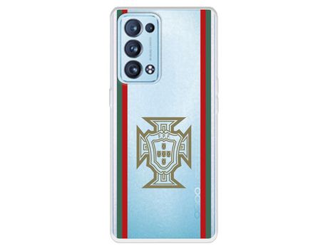 Carcasa para OPPO Reno6 Pro Del Federación Portuguesa De Fútbol Escudo Licencia Oficial Federación Portuguesa De Fútbol OPPO Transparente