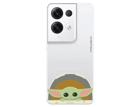 Carcasa para OPPO Reno 8 Pro Oficial De Star Wars Baby Yoda Sonrisas The Mandalorian OPPO Transparente