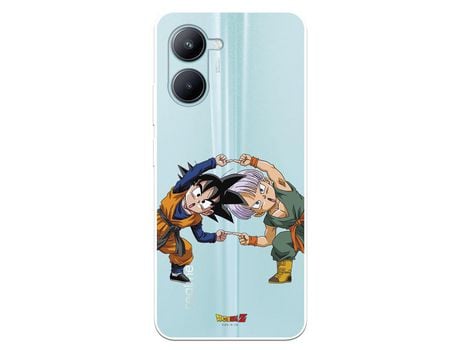 Carcasa para REALME C33 Oficial De Dragon Ball Goten Y Trunks Fusión Dragon Ball REALME Transparente