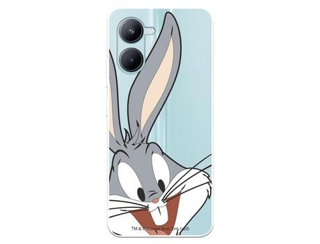 Carcasa para REALME C33 Oficial De Warner Bros Bugs Bunny Silueta Transparente Looney Tunes REALME Transparente