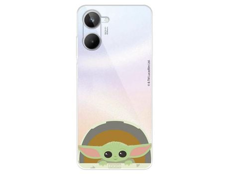 Carcasa para REALME 10 Oficial De Star Wars Baby Yoda Sonrisas The Mandalorian REALME Transparente