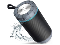 Altavoz Bluetooth ENZONS Portátil inalámbrico con 20 horas de reproducción de sonido superior para acampar, deportes de playa, piscina, fiesta, ducha, gris