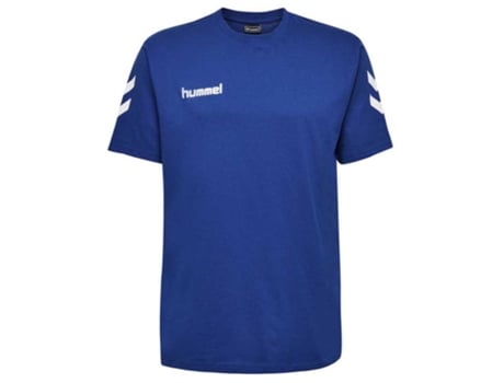 Camiseta de Hombre para Fútbol HUMMEL Go Algodón Azul (L)