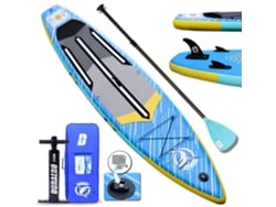 Tabla de Stand up Paddle Inflable, Set de Tabla SUP, 330x76x15cm, hasta 150kg, Accesorios Completos, Nuevo color Azul DURAERO