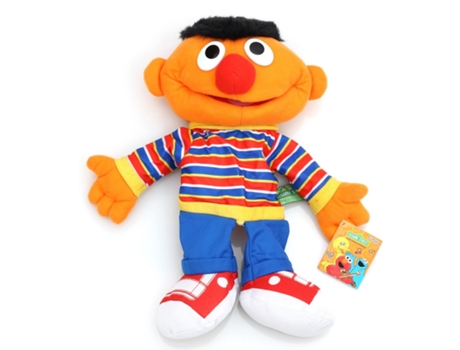 Gran Muñeco de Peluche Suave de Dibujos Animados de Elmo Marioneta Ernie