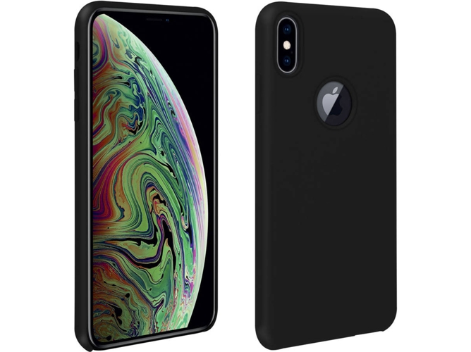 Funda iPhone XS Max AVIZAR Silicona Negro