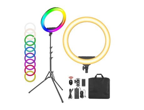 Ring Light NEEWER 19 aro de luz 50Cm Rgb 3 soportes 60W