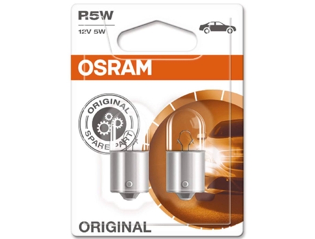 Juego de 2 Bombillas OSRAM R5W Original Line® Blister (3200K - Halogéno - 14 x 10 x 5 cm)