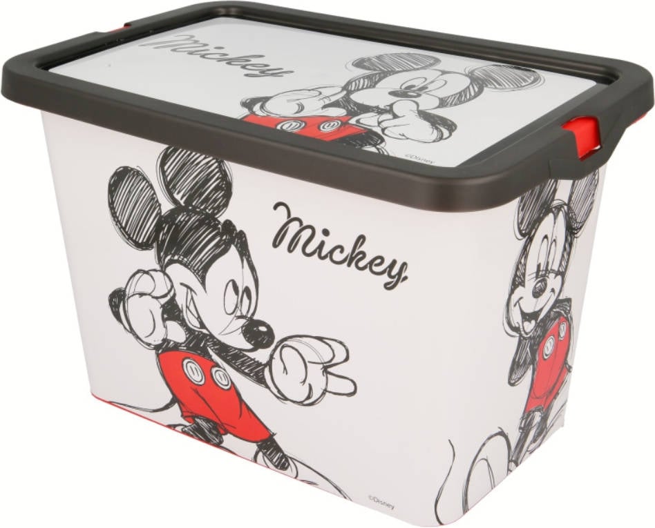 Caja de Almacenamiento MICKEY MOUSE 65950 Blanco (18 x 28 x 19 cm)