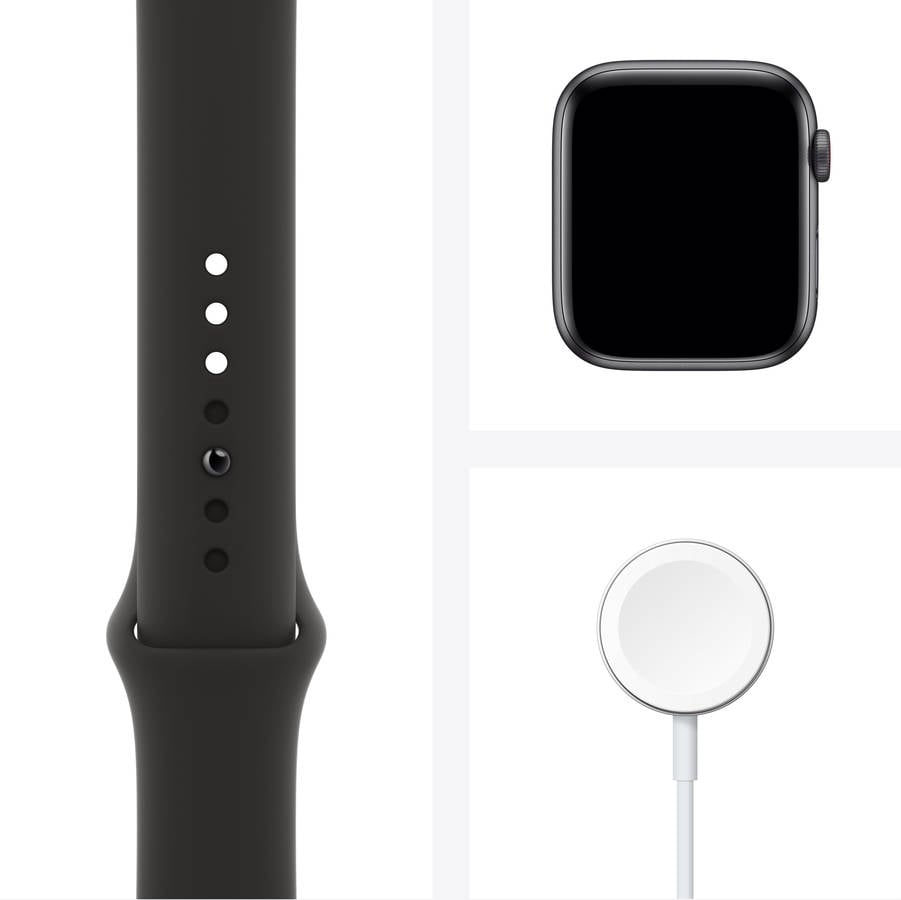 APPLE Watch SE GPS+Cellular 44mm Aluminio gris espacial, negro