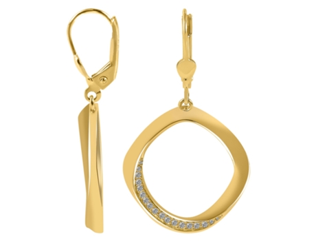 Joyas Oro 8K – Pendientes de Aro en Oro con Circonitas Olea