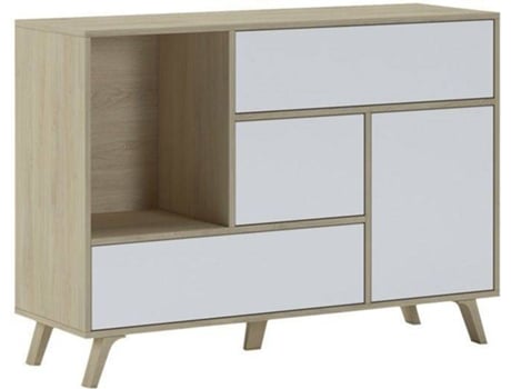 Aparador SKRAUT HOME BUFFETWINDPUCCBLA (Blanco - melamina - 120x40x86 cm)