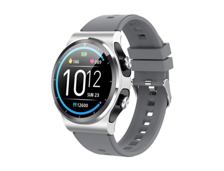 Smartwatch 2 en 1 GT69 8 modos Tws Auriculares Bluetooth Marcador de frecuencia cardíaca Plata
