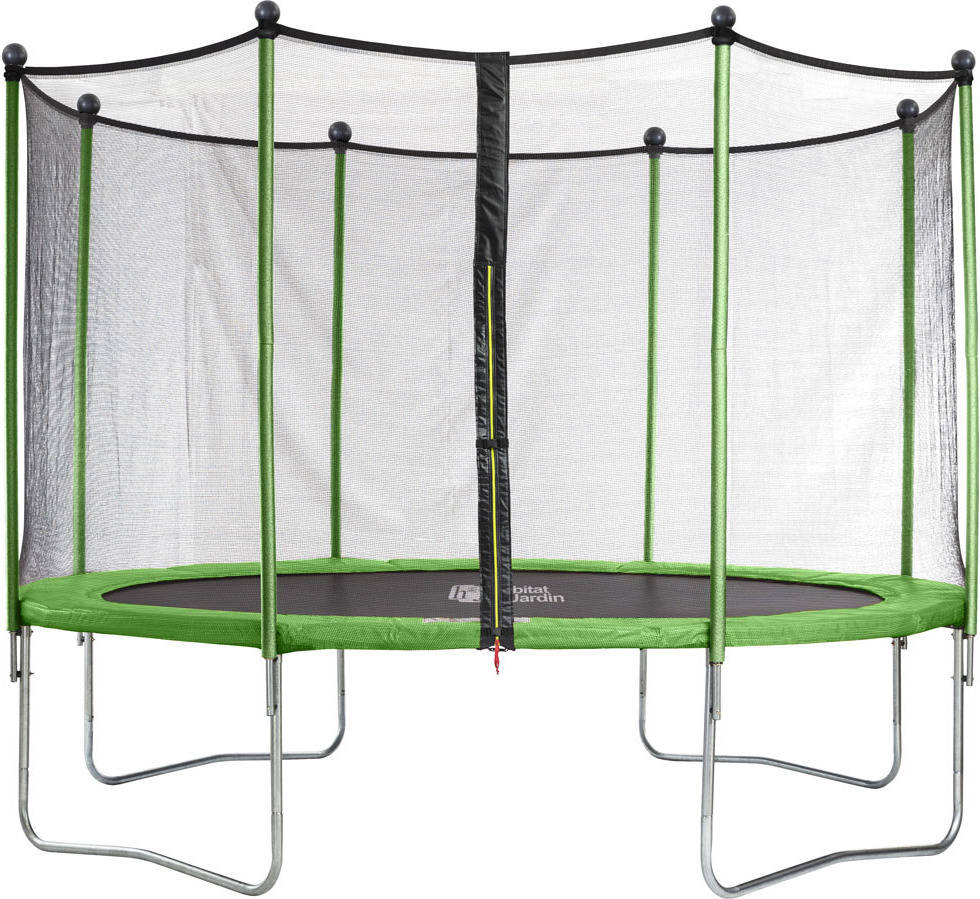 Trampolin Yoopi De 3.65m con red escalera cubierta kit anclaje cama habitat ø 3.65 peso 150