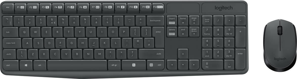 Teclado LOGITECH MK235 (Inalámbrico - Layout Francés)